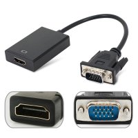 RGB to HDMI 젠더 변환 VGA to HDMI 컨버터 모니터 잭