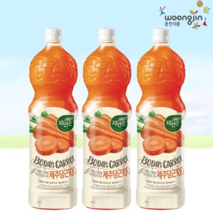 웅진 자연은 당근 1.5L x 12개 과채주스
