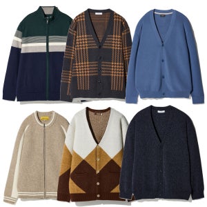 STCO 남자가디건 34종 봄 가을 간절기용 니트 정장가디건 집업 오버핏 브이넥 자켓형