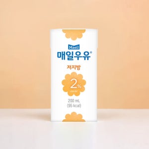 매일우유 멸균 저지방 2% 200ml 24팩