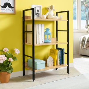 거실책장 전면선반 낮은 철제 미니 원목수납 DIY 코너 슬림 틈새수납함 3단