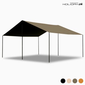 캠핑 홀리데이 대형 블랙코팅 300D 렉타 타프 스킨