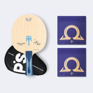 버터플라이 탁구라켓 티모볼 ALC 오메가 7 프로 FL부채형 러버부착조합