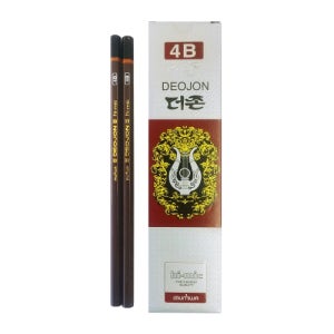 문화연필 더존연필 4B 12자루