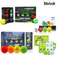볼빅 VIVID 3피스 무반사 소프트웨이브 골프공