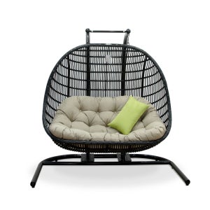 케일리 2인 라탄그네 알루미늄 철제 야외용 라탄야외 그네