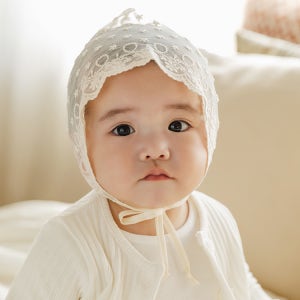안개꽃 레이스 아기보넷
