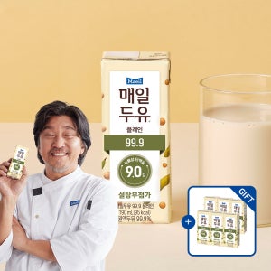 매일두유 99.9 플레인 저당두유 190ml 24팩 [+6팩 추가 증정] [도착보장]