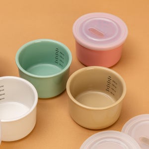블루마마 도자기 이유식용기 250ml 3종세트 보관 밀폐용기