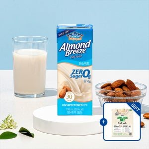 아몬드브리즈 언스위트 제로슈거 190ml 24팩 [+오트밀 30g 1포 증정]