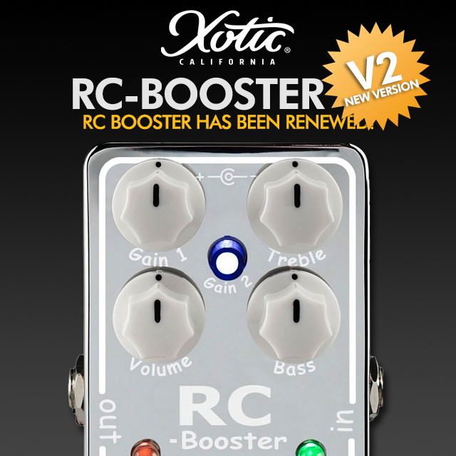 Xotic [오늘발송] 엑소틱 XOTIC RC BOOSTER V2 / 부스터 기타이펙터페달