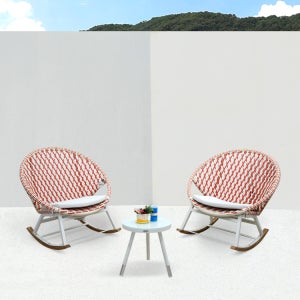 몰리 2인 릴렉스세트 프리미엄 야외라탄 테라스 카페 정원 소파 아웃도어 테이블 세트