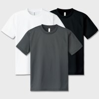 드라이 무지 기능성 쿨론 반팔 티셔츠 (남녀공용, 흰색, 진회색, 검정)