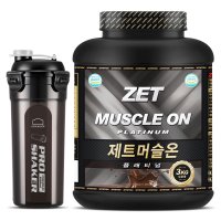 제트리션 제트머슬온 플래티넘 3kg 초코 체중 근육 단백질 탄수화물 게이너