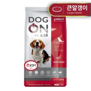 도그온 대형견사료 골든리트리버사료 진돗개 10mm, 20kg, 1개