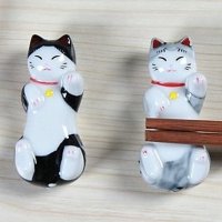 고양이 수저받침 젓가락받침 세트(2 Pcs)