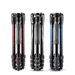 맨프로토 비프리 어드밴스드 알루미늄 4단 트위스트락 삼각대 키트 블랙 레드 블루