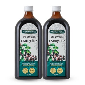 프리미엄로사 삼부커스 엘더베리 원액 100% NFC 착즙 주스 즙 500ml, 2개