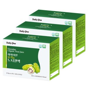 데일리원 하와이안 유기농 노니 원액 건강음료 30ml X 30포 3통
