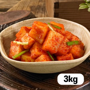 [100% 국산] 참가득 아삭한 깍두기 3kg, 1개