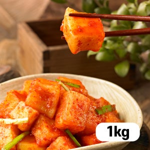 [100% 국산] 참가득 아삭한 깍두기 1kg, 1개