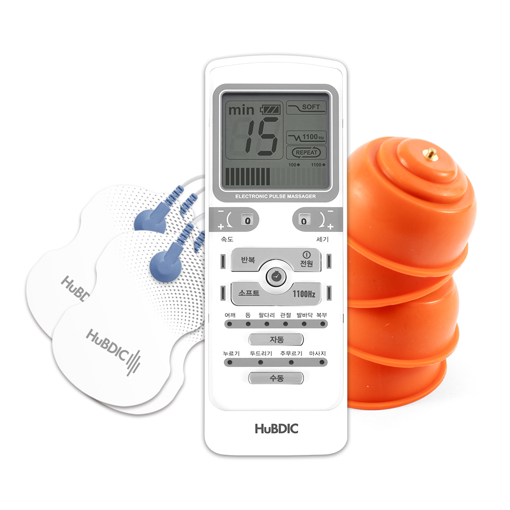 휴비딕 개인용 저주파 마사지기 자극기 HMB-1000 흡착패드 세트 국내생산 의료기기