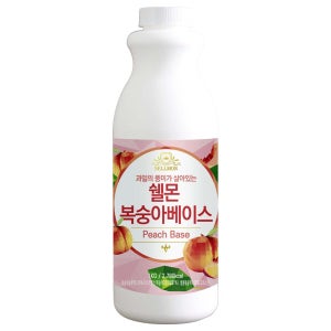 쉘몬 복숭아 아이스티 음료베이스 1kg 에이드 스무디
