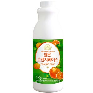 카페음료 시럽 농축액 쉘몬 오렌지1kg 음료베이스 종류 30여가지