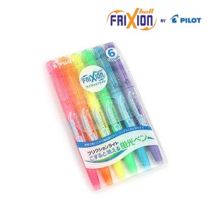 파이롯트 프릭션 지워지는 형광펜 6색 세트