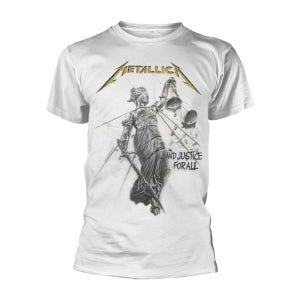 [L,XL,2XL 국내배송] 공식 METALLICA 메탈리카 And Justice For All 반팔 티셔츠 (화이트)