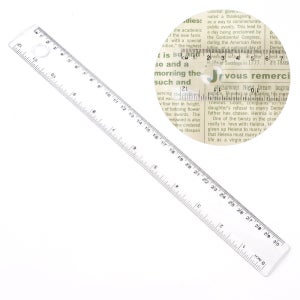 골든트리 30cm 돋보기 플라스틱자 30cm자 돋보기자 학용품자 직자 문구자 방안자 인치자 inch자 재단자 눈금자