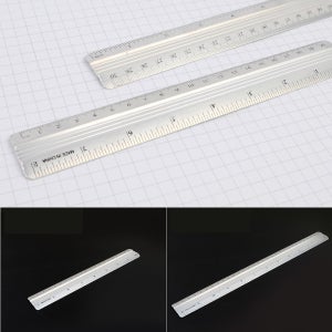 골든트리 알루미늄 자 20cm/30cm 알루미늄자 20cm자 30cm자 학용품자 직자 문구자 스틸자 쇠자 철자