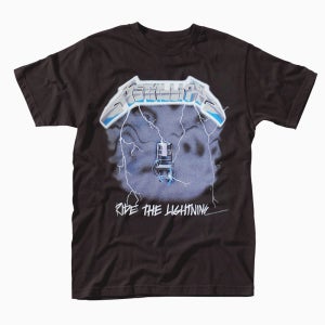 [M,L,2XL 국내배송] 공식 METALLICA 메탈리카 Ride The Lightning 반팔 티셔츠
