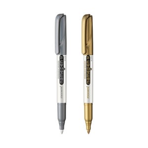 모나미 네임펜M 굵은글씨 금색 은색