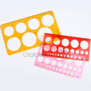 골든트리 원형 도형자 모형자 자 학용품자 템플레이트 원형모형자 모형틀 도형그리기 모양자 모양틀