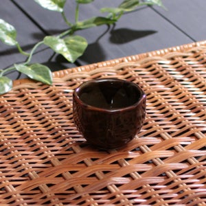 소야 천유 도자기그릇 팔각 술잔 1P