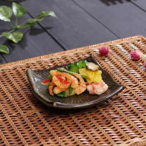 소야 천유 도자기그릇 토석 사각접시 (소) 1P