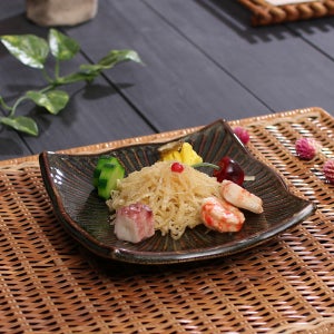 소야 천유 도자기그릇 토석 사각접시 (중) 1P