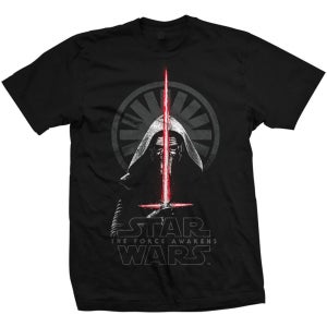 [S,XL 국내배송] 공식 STAR WARS 스타 워즈 Episode VII Kylo Ren Shadows 반팔 티셔츠