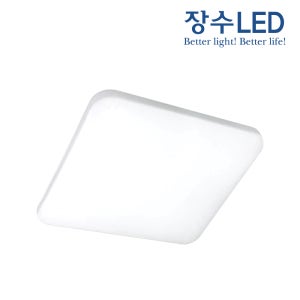 우리조명 LED 퓨어 사각방등 50W 장수램프 방등 거실등 천장 플리커프리