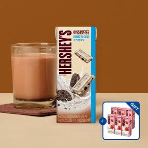 허쉬 초콜릿 드링크 쿠키앤크림 235ml 24팩 [+허쉬 딸기 6팩 증정][도착보장]