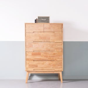 로포텐 더블린 원목 5단 서랍장