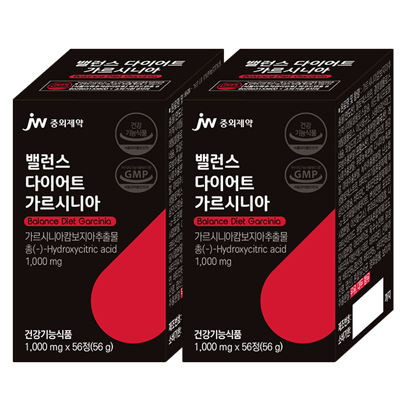 <b>JW중외제약</b> 밸런스 <b>가르시니아</b>캄보디아 <b>다이어트</b> 56정 2개