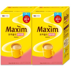 동서식품 맥심 모카골드 라이트 180Tx2개