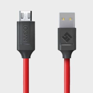 [B377] 로건 데빌 3A 마이크로 5핀 USB 고속 충전기 케이블 삼성 호환 1m, 1개