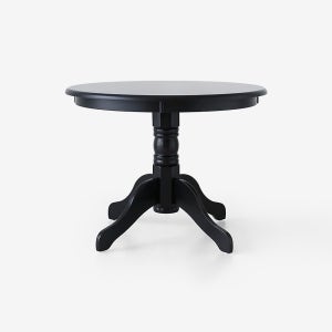 ANDRA 원목테이블 아카시아 1000mm, 블랙 7441.1769