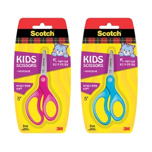 3M 스카치 어린이 양손가위 / 둥근코 안전가위