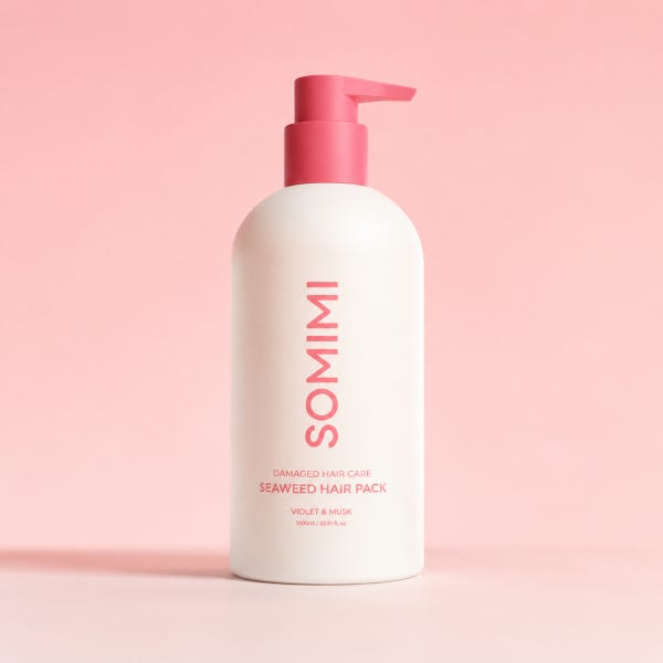 쏘미미 물미역 헤어팩 500ml 미용실 트리트먼트 상한머리 극손상 복구 손상모 셀프 클리닉