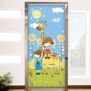 [현관문시트지-꾸밈]io104-얼마나컸을까 /현관문,방화문,가구문짝,엘레베이터문짝, 벽면포인트등 다용도리폼사용