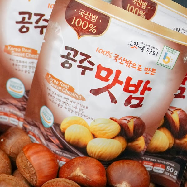 먹부장 100% 공주 맛밤 국산밤 찐 삶은밤 깐 단밤